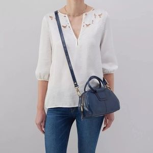 Beautiful HOBO Sheila Mini Satchel bag in Denim LNC